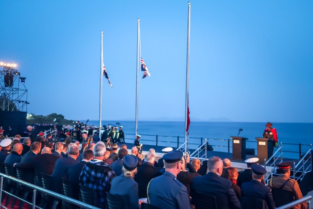 ANZAC day at the landing beach ANZAC day at the landing beach